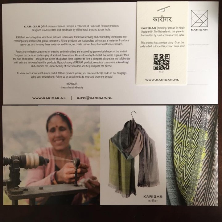 handgemaakte shawls met een verhaal van KARIGAR
