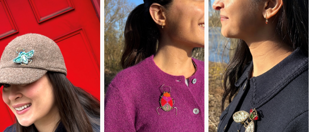 Handgemaakte broches van Erfurt Luxury: kleine kunstwerkjes met een groot verhaal